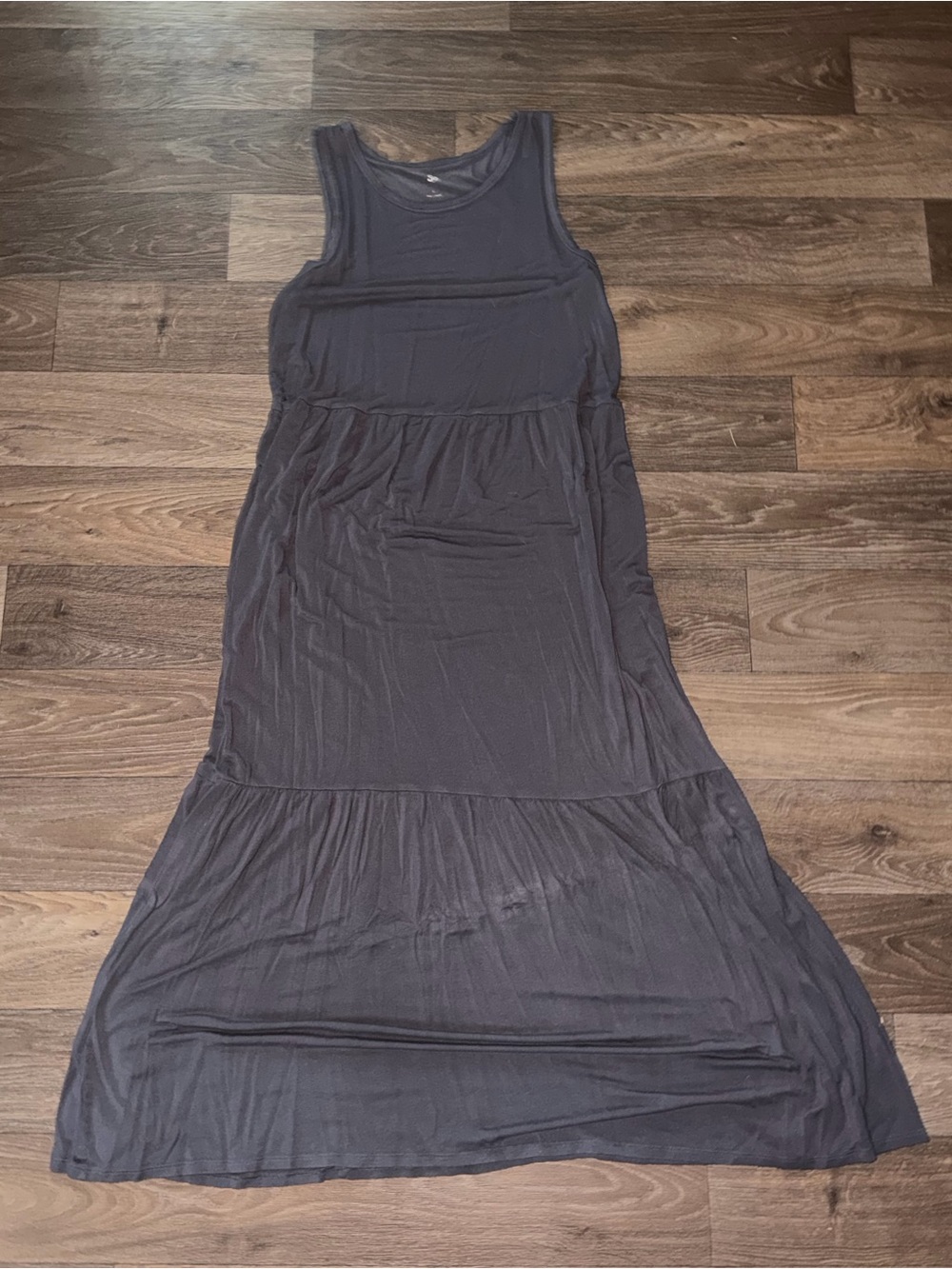 SO Gray Sleeveless Maxi Dress Large